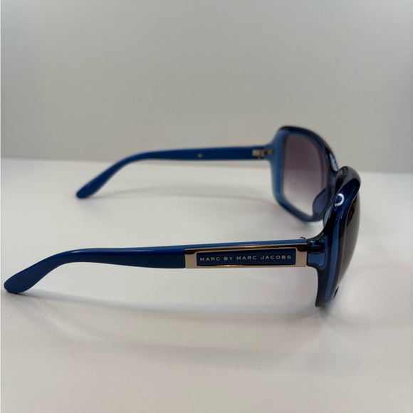 MARC JACOBS MMJ 370/S CLZ JJ 58•16•125 MARC JACOBS Blue Oversized Sunglasses - Picture 5 of 16